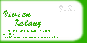 vivien kalauz business card